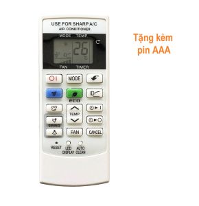 Remote Dùng Cho Máy Lạnh SHARP Điều Khiển Điều Hòa CRMC-A876JBEZ Kèm Pin AAA