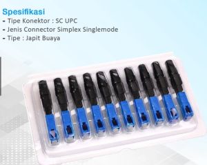 FAST CONNECTOR SC UPC 1 PACK / fast konektor sc upc biru 10pcs - UPC-BIRU
