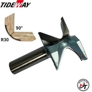 Mũi phay uốn cong gỗ CNC soi bo cong 90 độ mdf góc R18 R30 MSUC