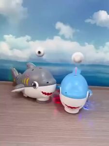 Đồ Chơi Cá Mập Thổi Bóng Bay Có Nhạc Đèn LED – Tự Chạy Thông Minh Cho Bé