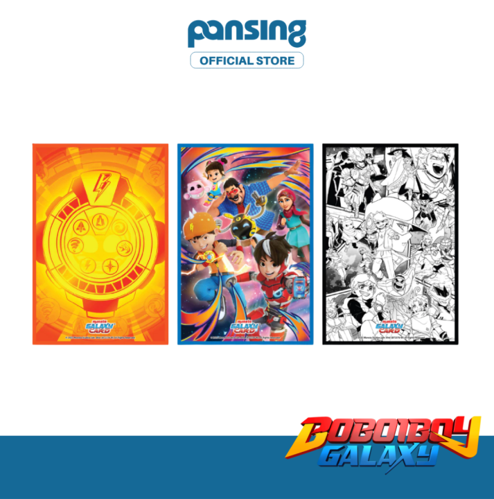 Monsta Galaxy Card Trading Card Game TCG Card Sleeves for  Boboiboy/Mechamato Monsta Cards - 33pcs each design [3 Designs]  Comic/Mgc/Watch Design 7+ Years Collection - Lazada | Lazada