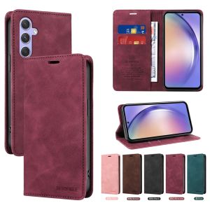 เคสโทรศัพท์ Samsung Galaxy A54 A04S A14 A34 A04 5G Samsung A14 4G เคสกระเป๋าสตางค์หนังแม่เหล็กย้อนยุค TPU แบบนิ่มเคสเคสแบบพับปิดได้ช่องเสียบบัตร