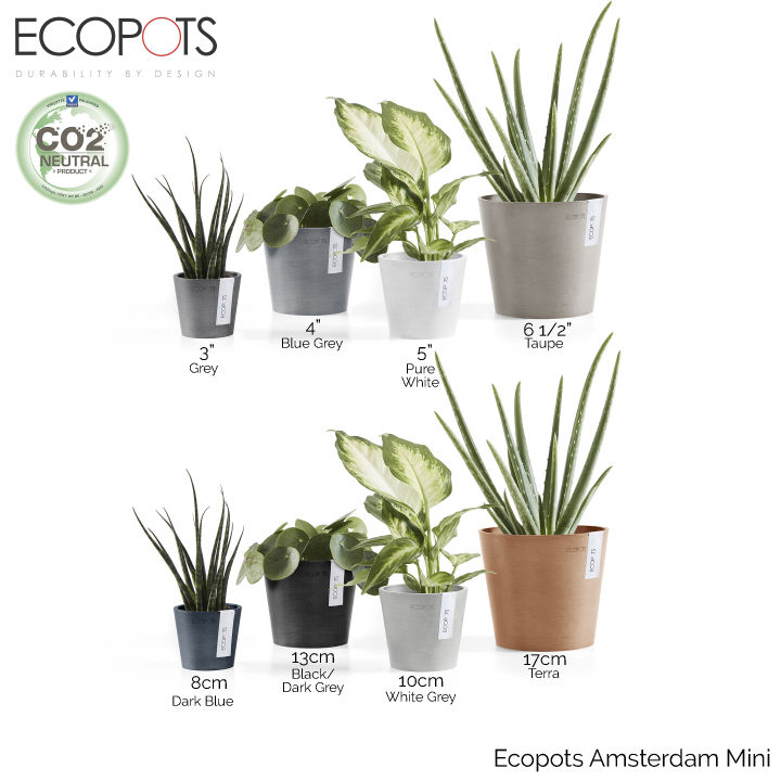 Ecopots Amsterdam Mini 8cm/10cm/13cm/17cm (Sold Per Piece) (Original ...