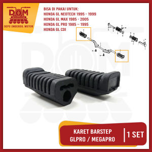 Karet Barstep GL Pro (PSP) Footstep Step Pijakan Kaki Depan Honda Megapro GL Max Neotech (Set isi 2)
