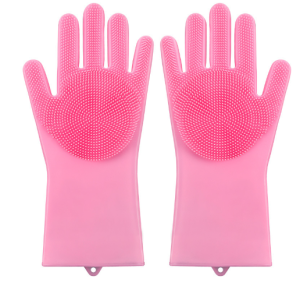 Pet Grooming Glove Pet Dog Cat Bath Glove Brush Anti Scratch Silicone Gloves