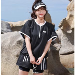 🔥60-80KG🔥 ชุดว่ายน้ําสาวอวบ 3ชิ้น ชุดว่ายน้ำคนอ้วน ชุดว่ายน้ําหญิง ผ้าเนื้อดี เป็นยางยืด ใส่แล้วกระชับสัตส่ว