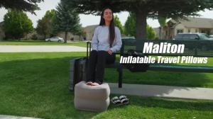 Inflatable Foot Rest Pillow for Travel Airplane Travel Pillow-Adjustable Height Cushions Suitable for Office Home and Any Travel
