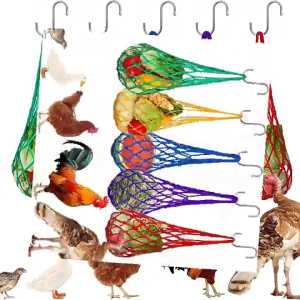 Hữu ích dụng cụ cho gà ăn tự động túi lưới dụng cụ giữ rau củ Net Feeder cho Dễ dàng gia cầm cho ăn gà ăn cung cấp
