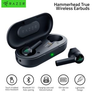 Razer Hammerhead True Wireless Bluetooth Earphones Touch Control Stereo Gaming Earbuds with Mic
