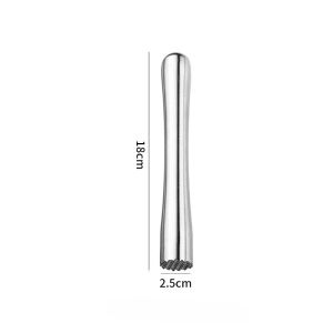 MLADEN Stainless Steel IceCrushing Hammer Home Fruit Juicing Stick Lemon Pressing Juice Stick Milk Tea Shop Fruit Mixing Stick