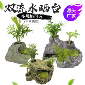 LZD  Simulation Rock Drying Platform Turtle Drying Back Platform Climbing Planting Green Plant Floating Platform Climbing Platform Running Water Climbing Platform Avoiding Cave