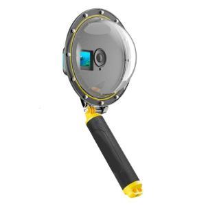 Deeply dive Housing Dome Port For Action5/4/3 Cameras Waterproof Case With Ergonomic Floating Handle Grip Accessories