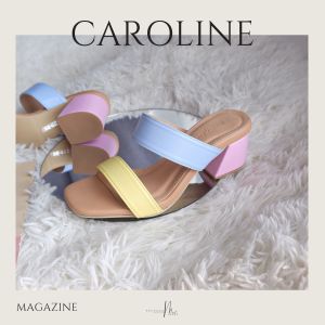 Caroline 3 tones รองเท้าส้นสูง สีสันน่ารักมากๆ
