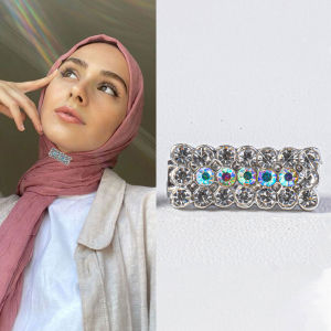 Bros Dagu Korea/ Hijab / Jilbab / pashmina / Krudung / Bros Peniti / model kotak dua (CM 356)