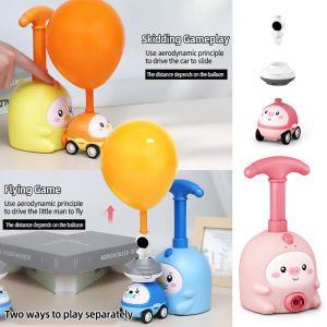 Power Balloon Toy Puzzle Education Inertia Air Power Balloon Car Toy Manual Balloon Pump Toys