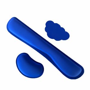 DEGRAD 3Pcs Cloud Shape Keyboard Wrist Rest Set Soft Non-Slip Base Mouse Wrist Support Pad Easy Typing Ergonomic Keyboard Hand Cushion Accessories
