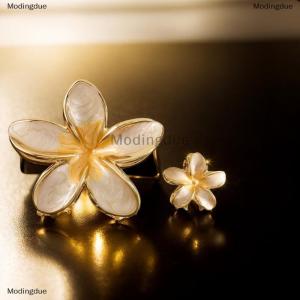 [COD] Modingdue Gradient Alloy Oil Dropping Lily Flower Hair Clip Versatile Hair Accessory For Summer Beach Vocation Headwear Cute Hair Accessories For Girl