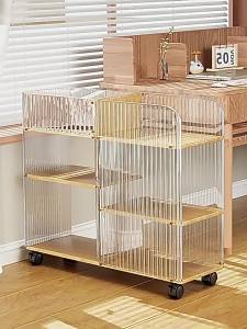 Bookcases & Shelving Bookshelf Portability Movable Book Shelf Rack Storage Acrylic Childrens Desk Bookshelf Multi-Layer Movable Bookcases Shelving Book Cabinet