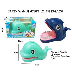 Mainan Anak Whale Gigit Jari Ikan Paus - Mainan Prank Gigit Jari Paus