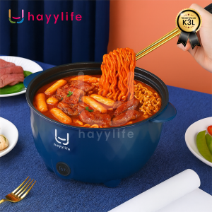 HAYYLIFE Panci Listrik Serbaguna 2.5L Low Watt – Masak Hot Pot Mie & Sup Anti Lengket HL-DAA754