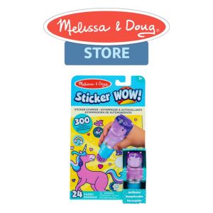 Melissa & Doug Sticker WOW! Sprinkles the Purple Unicorn Activity Pad & Sticker Stamper- Age 3+ yrs Arts & Crafts