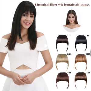 ขายวิกผมสําหรับผมมนุษย์ผู้หญิงOriginalคลิปผมปลอมFringeกับวัดBangsต่อผมแบนวิกผมHairpiece
