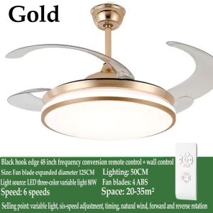 Fan Lamp Ceiling Fan Lights Living Room Bedroom Electric Fan Energy Saving Integrated Ceiling Fans