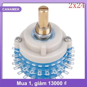 【CANAMEK】 2 cực 24 Bước 2x24 chuyển đổi quay suy hao điều khiển âm lượng DIY nồi Chiết