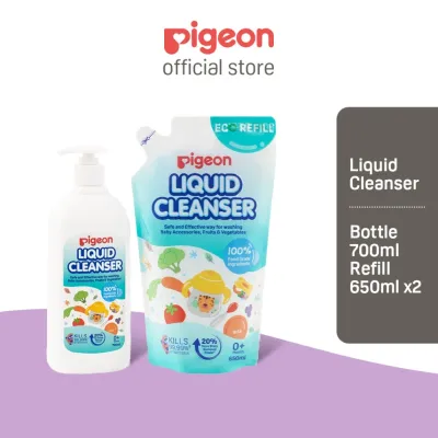 PIGEON Liquid Cleanser 700ml Pump + 650ml Refill
