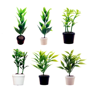 Realistic Mini Garden Planter PVC Accessory Compatible With Most Dollhouses