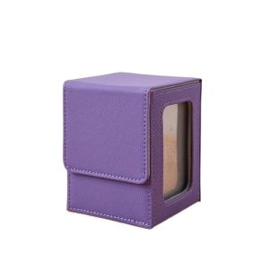 CANICECA PU Window Collection Box Stain-resistant ic Closure Card Deck Box High Quality with Lid Trading Card Storage Box