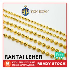Yon Hing Rantai Leher Sawi Pelbagai Biji Emas 916