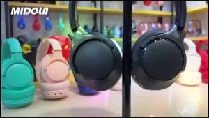 Bluetooth Headphones Over Ear 68H Playtime 6 EQ Wireless Headset with Microphone HiFi Stereo Foldable Lightweight Deep Bass for Travel Home Office Cellphone Black