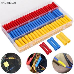 [HAOWEILAI] ขั้วต่อสายไฟแบบกดทองแดงหุ้มฉนวนขั้วต่อแบบกดเย็น200ชิ้นขั้วต่อสายไฟ BV1.25 BV5.5 BV2