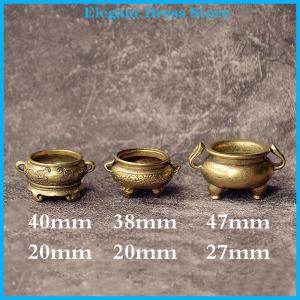 [K&P Elegant]👗👗 Brass Pocket Lotus Jiuding Incense Hollow Incense Mini Incense