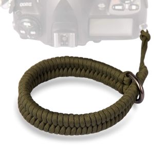 Camera Wrist Strap Adjustable Braided Mountaineering Wristband Secure Universa Camera Grip Paracord