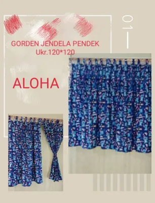 Gorden Jendela Pendek Size 120x120