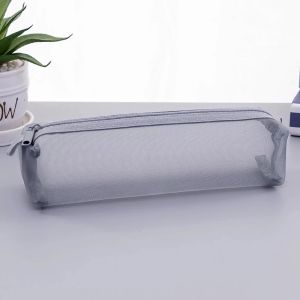 vita Simple Transparent Mesh Pencil Bag High Capacity Student Pencil Bag