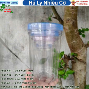 COMBO 6-12 Hũ Ly Đủ Kích Cỡ Duy Tân Nhựa Pet AN TOÀN & TIỆN LỢI