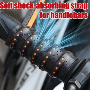 110cm Motorcycle Handlebar Cover / Shockproof & Wear Resistant PU Wrapper Tapes / Cycling Anti-slip Handlebar Protection Straps