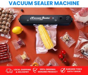 SCUDO Vacum Sealer Fresh Makanan Food Packing Machine /Mesin Vacuum Sealer Makanan FOOD GRADE Free 10 Plastic