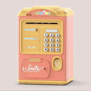 กระปุกออมสิน ATM กระปุกออมสิน มีดนตรีมีรหัส/สแกนลายนิ้วมือ ตู้เซฟดูดแบงค์สามารถหยอดเหรียญได้