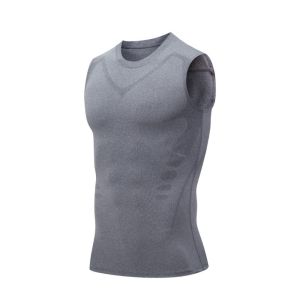 LAVERNAB Nhanh khô Áo định hình ion Áo vest dáng người Nén Áo lót nam giảm béo vải viscose Đàn hồi Thoải mái Áo ba lỗ Áo sơ mi Đồ thể thao thể dục