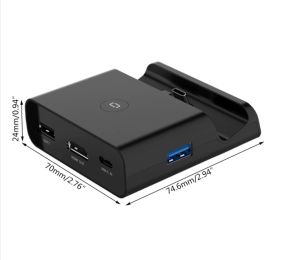 Portable Switch Dock TV Dock for Nintendo Switch Oled NS Docking Station USB C to 4K 60Hz HDMI Cable Dock ❤️SG Seller❤️