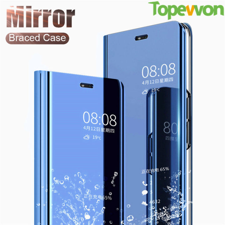 Smart Mirror Flip Case For Samsung Galaxy Note 10 20 S21 S20