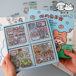 100pcs No Repeating Sticker Cute Waterproof Stickers Water Bottle Diary Notebook Journal Scarpbook Phone Gift Kids Girl手机水杯贴纸可爱手帐贴纸防