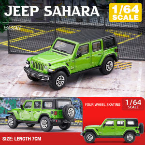 LEO 1:64 JEEP Sahara Diecast โมเดล รถอัลลอยด์รถยนต์ของเล่นคอลเลกชันของขวัญสําหรับเด็กชายสาว ของเล่นเด็ก