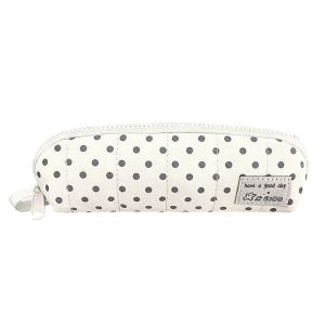 INTOONE Polka Dot Design Pencil Case Portable Large Capacity Pencil Pouch Multi-functional Stationery Organizer Gift
