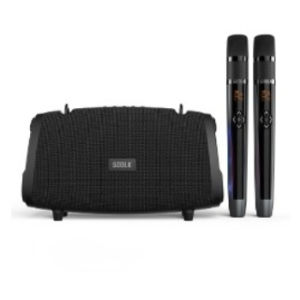 SODLK T90Plus Outdoor Karaoke Speaker Dual Microphone 120W High Power Portable Wireless Audio
