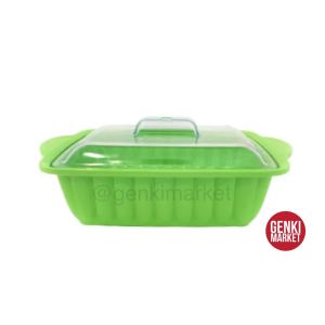 Basi Prasmanan Kotak Melamin 22cm Tempat Penyimpanan Makanan Sayur Lauk Cemilan Genki Market